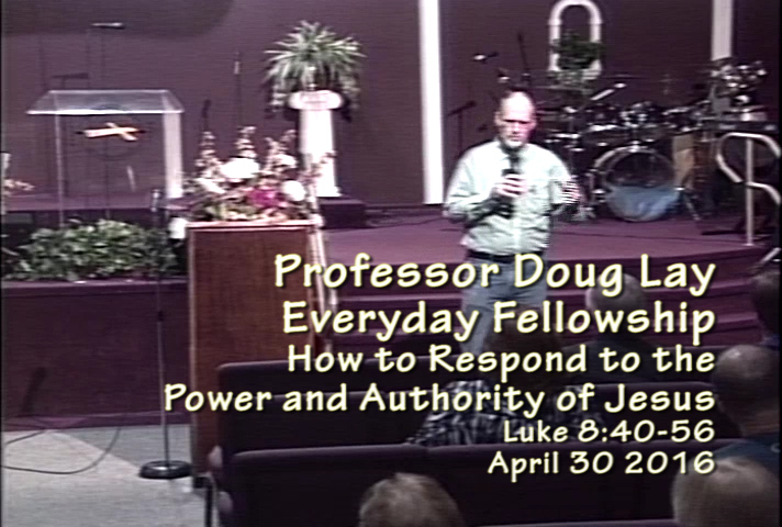 Professor Doug Lay Sermon 4-30-16