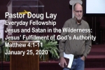 Sermon – Doug Lay – 1-25-20