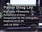 Sermon – Doug Lay – 6-13-20